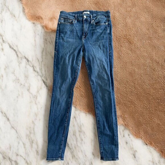 GOOD AMERICAN Good Legs Medium Wash Skinny Jeans Size 10 / 30" - Picture 1 of 6